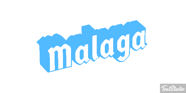 Malaga Tekst effect
