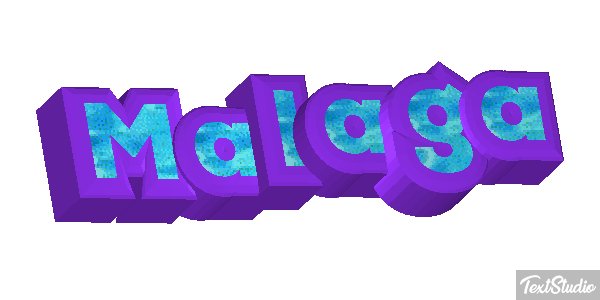 Malaga Tekst effect