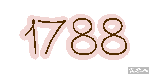 1788 Text effect