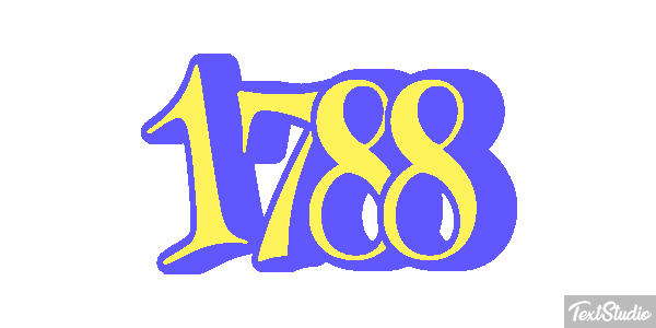 1788 Text effect