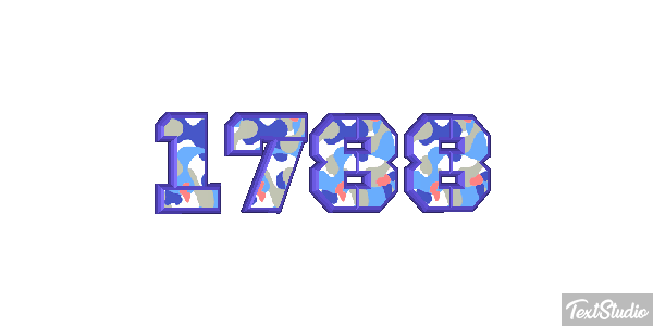 1788 Text effect