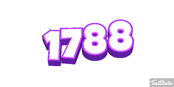 1788 Text effect