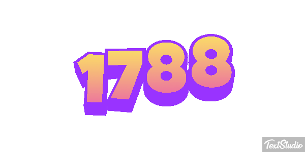 1788 Text effect