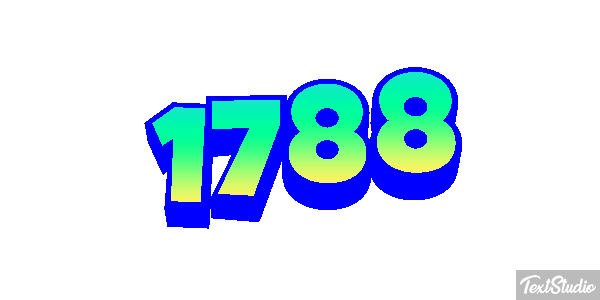 1788 Text effect