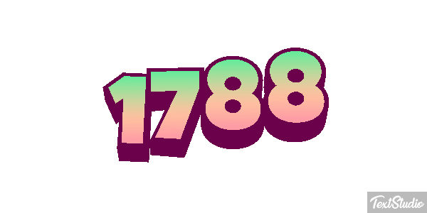1788 Text effect