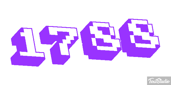 1788 Text effect