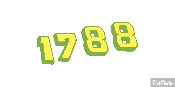 1788 Text effect