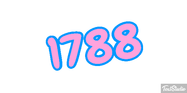 1788 Text effect