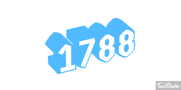 1788 Text effect