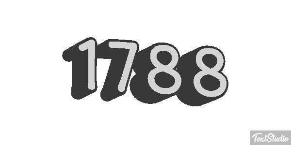 1788 Text effect