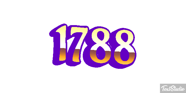 1788 Text effect