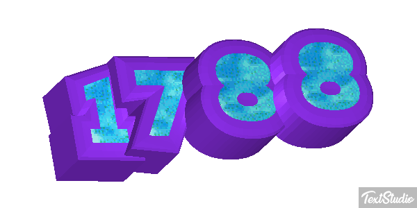 1788 Text effect
