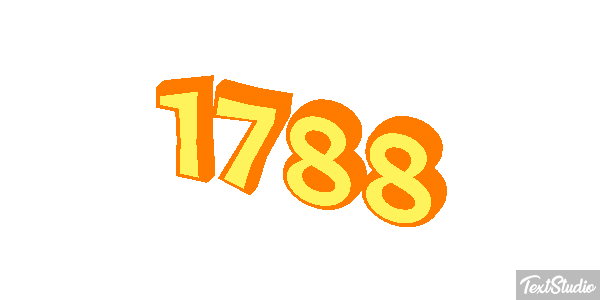 1788 Text effect