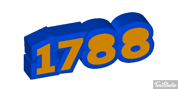 1788 Text effect