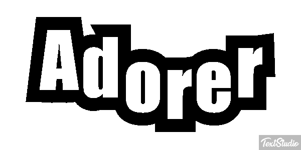 Adorer Tekst effect