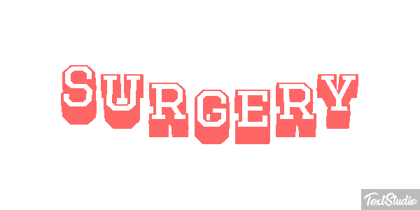 Surgery Effet de texte