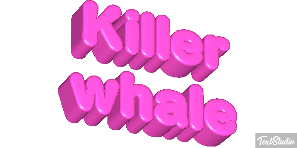 Killer whale Effet de texte