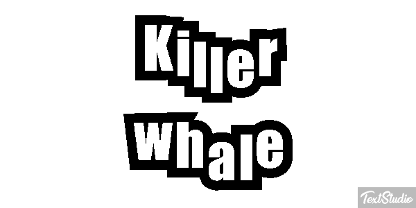 Killer whale Effet de texte