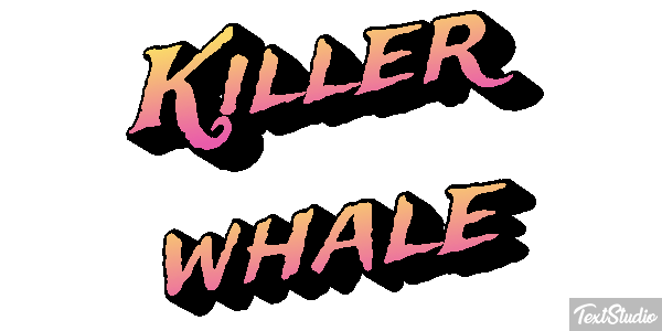 Killer whale Effet de texte