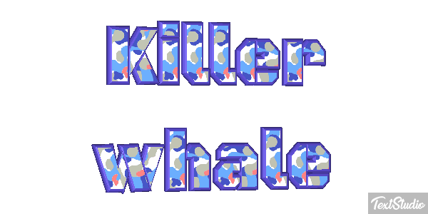 Killer whale Effet de texte