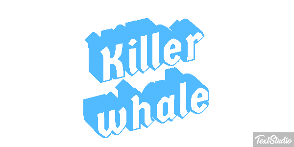 Killer whale Effet de texte