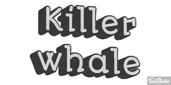 Killer whale Effet de texte