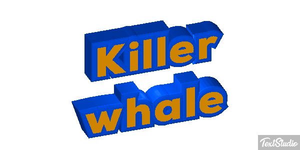 Killer whale Effet de texte