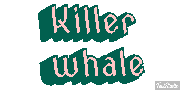 Killer whale Effet de texte