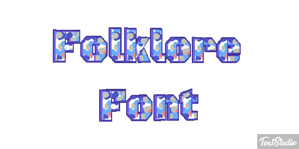 Folklore Font Text effect