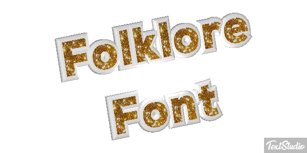 Folklore Font Text effect