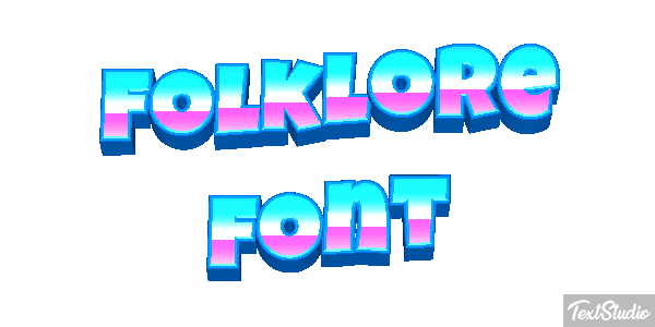 Folklore Font Text effect