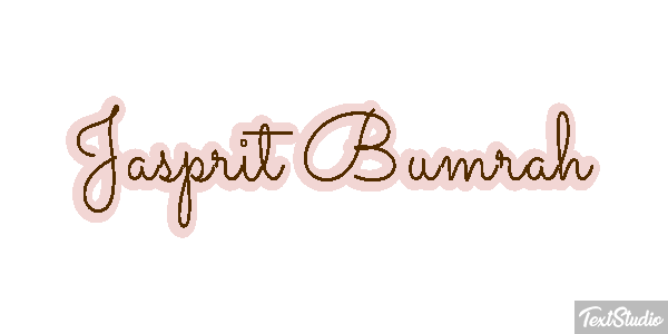 Jasprit Bumrah Efecto de texto