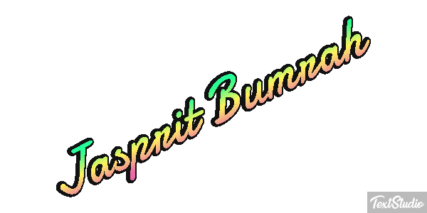Jasprit Bumrah Efecto de texto