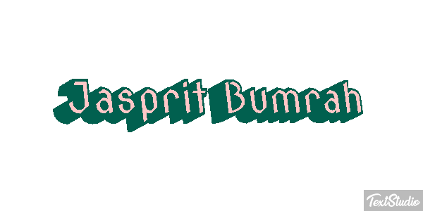 Jasprit Bumrah Efecto de texto