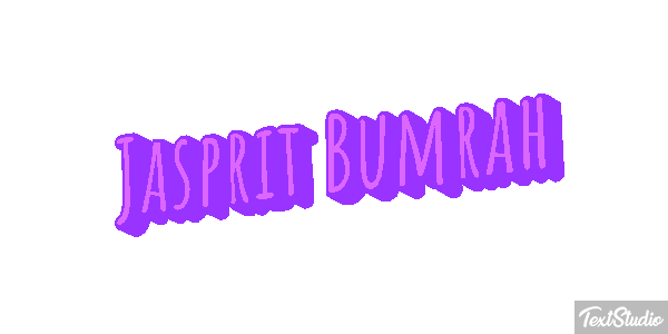 Jasprit Bumrah Efecto de texto