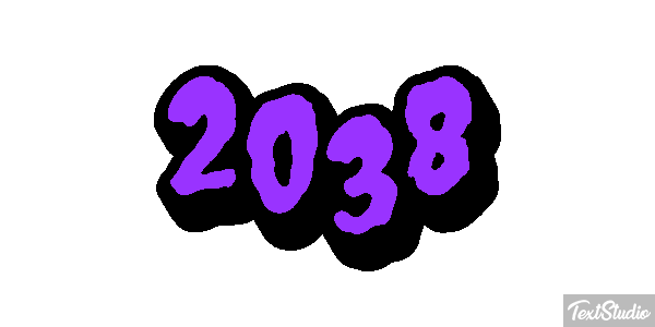 2038 Text effect