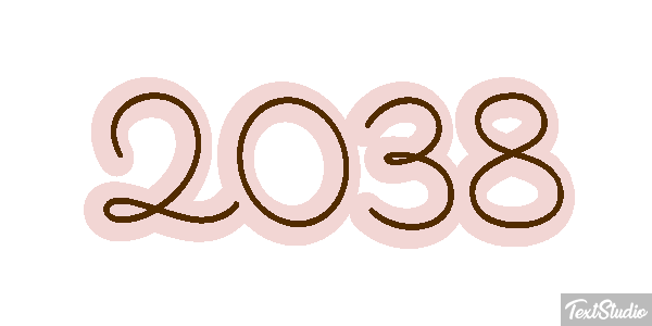 2038 Text effect