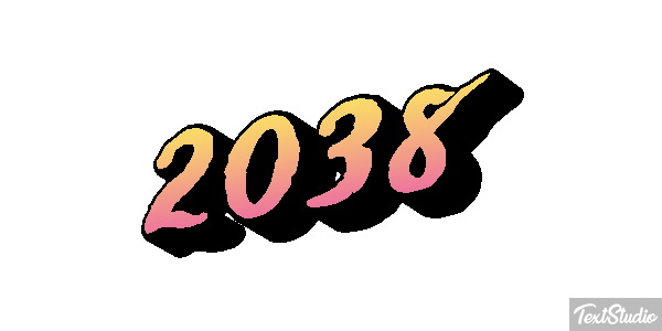 2038 Text effect