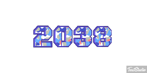 2038 Text effect