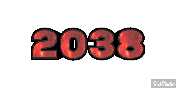 2038 Text effect