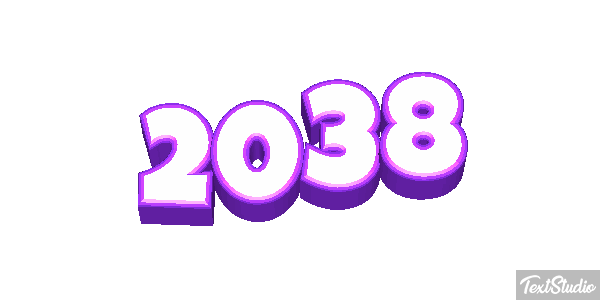 2038 Text effect