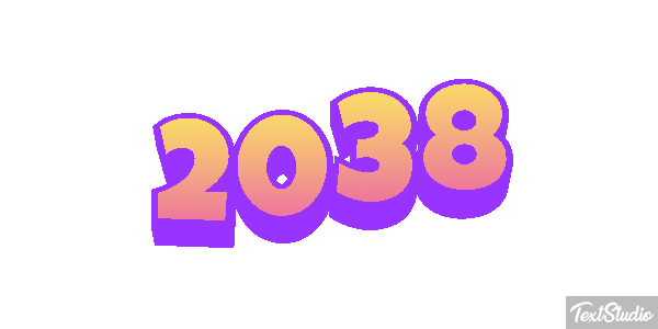 2038 Text effect