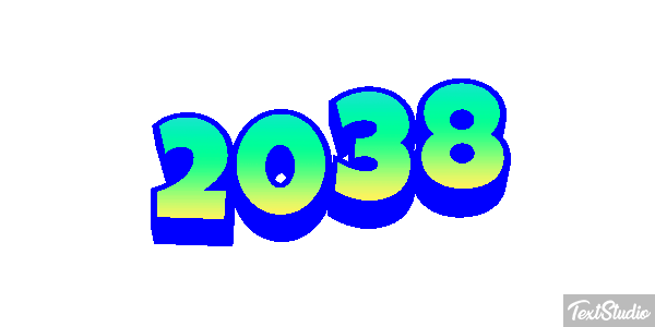 2038 Text effect