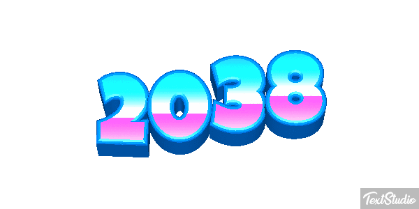 2038 Text effect