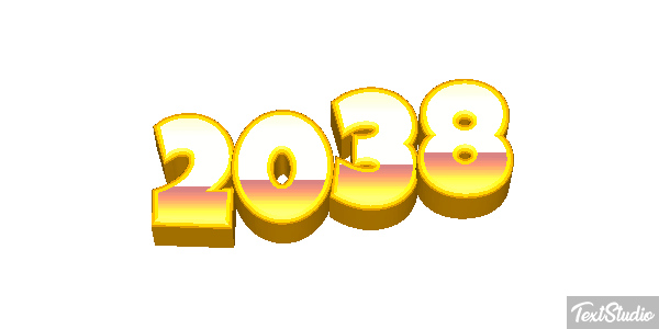 2038 Text effect
