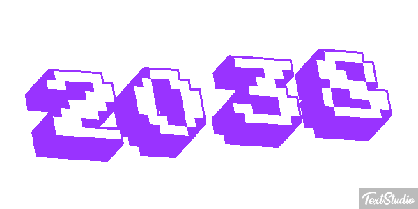 2038 Text effect