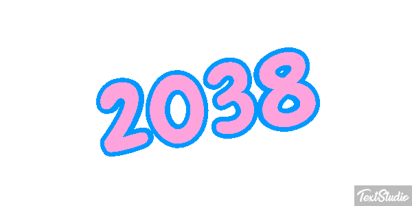 2038 Text effect