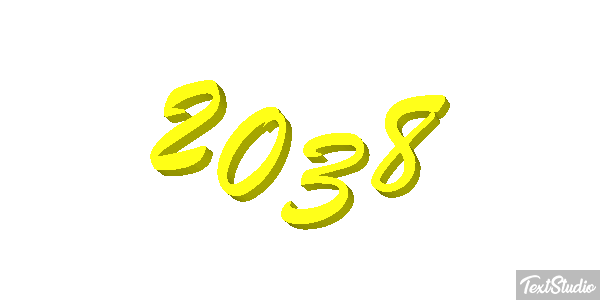 2038 Text effect