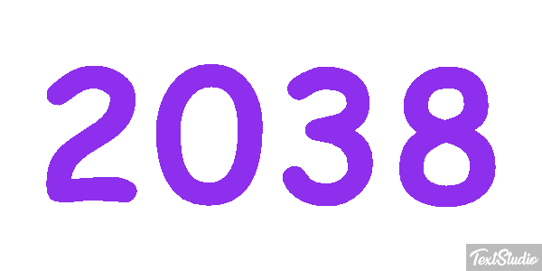 2038 Text effect