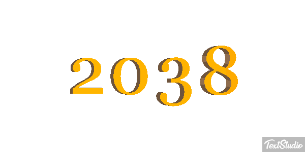 2038 Text effect
